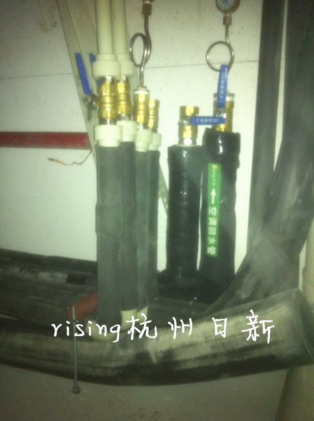 空調(diào)主管保壓現(xiàn)場