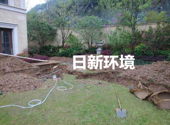 諸暨五泄維也納山莊地埋施工實景