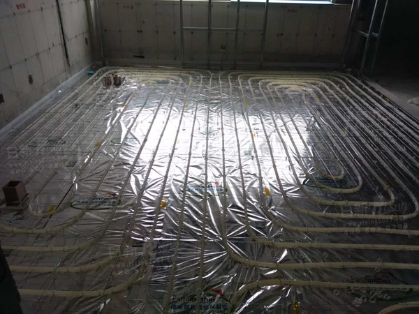 地暖施工案例--杭州德力西大廈