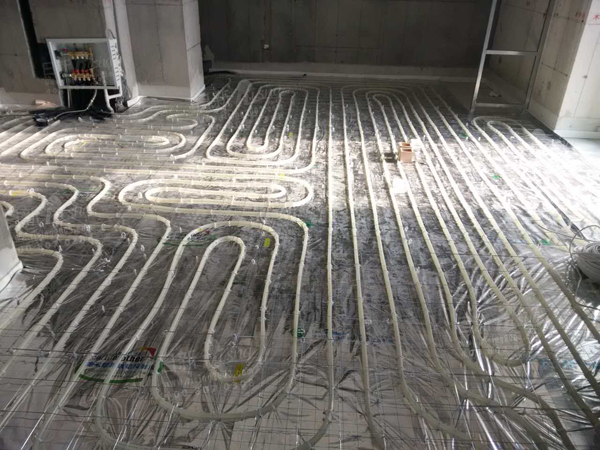 地暖施工案例--杭州德力西大廈