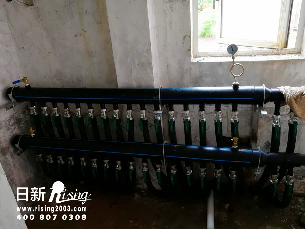 別墅地源熱泵系統(tǒng)：汀香別墅項(xiàng)目管道
