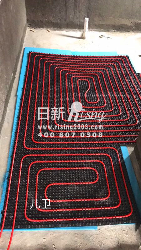 地源熱泵系統(tǒng) ： 西溪玫瑰園洛克苑12-*項目地暖階段