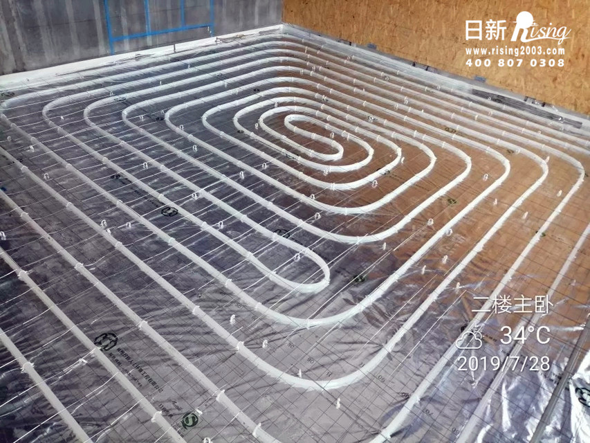 地源熱泵系統(tǒng)：白馬山莊項目地暖階段