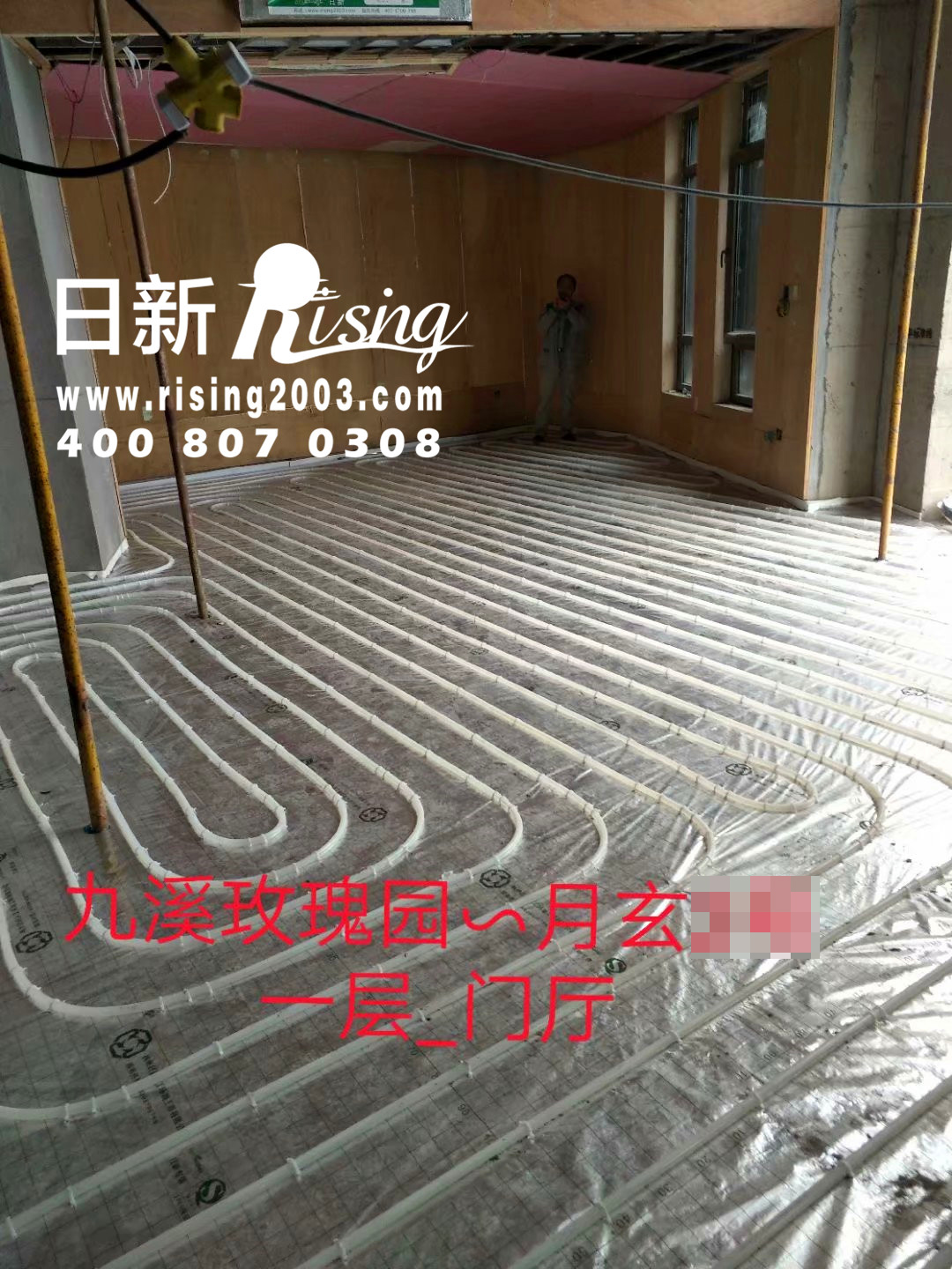 風(fēng)冷熱泵系統(tǒng)：玫瑰園西區(qū)月玄#號(hào)項(xiàng)目地暖階段