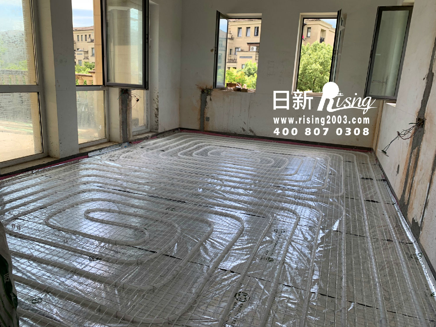 地源熱泵系統(tǒng)：百家樂西園別墅項目地暖階段