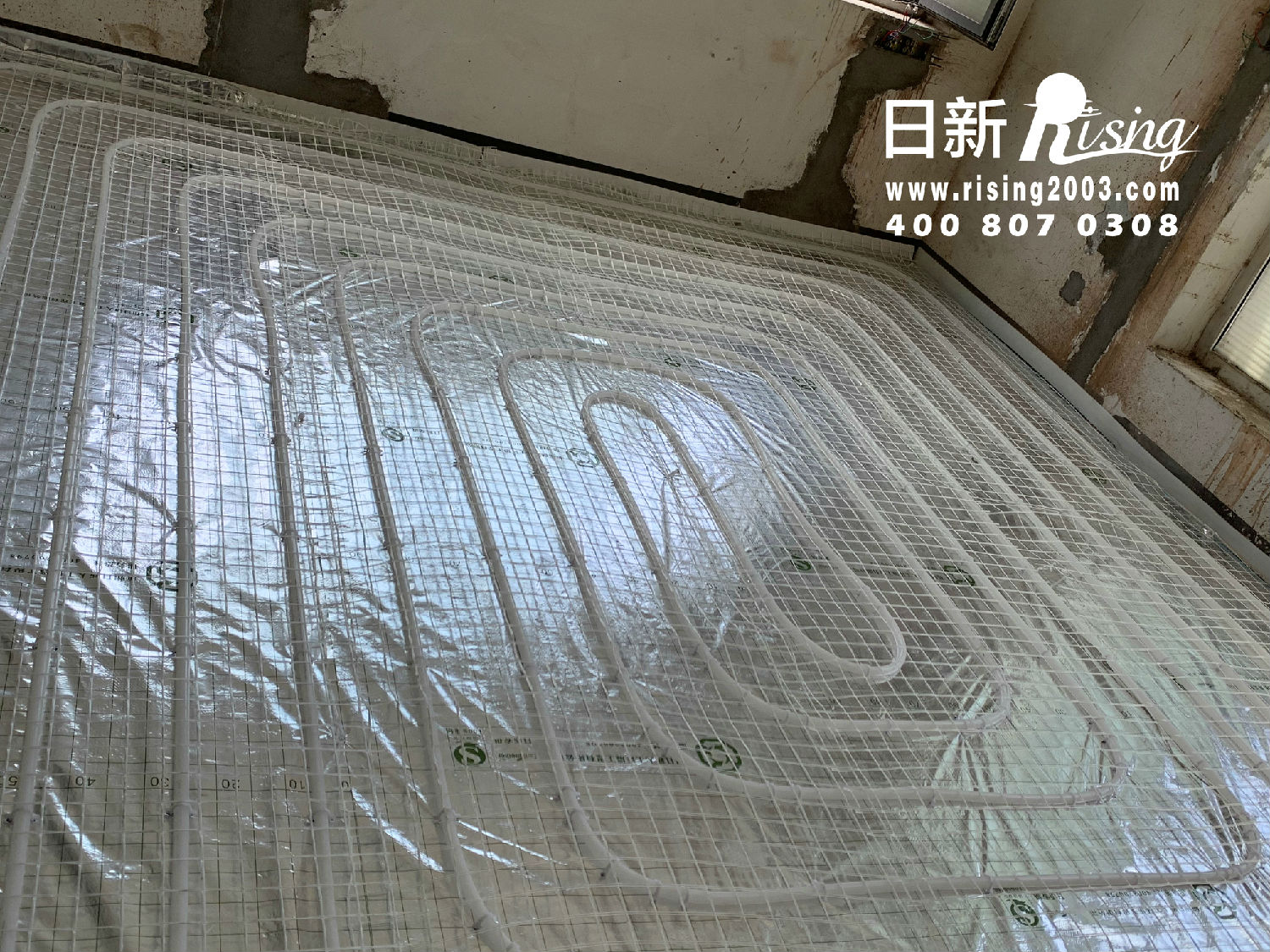 地源熱泵系統：百家樂西園別墅項目地暖階段