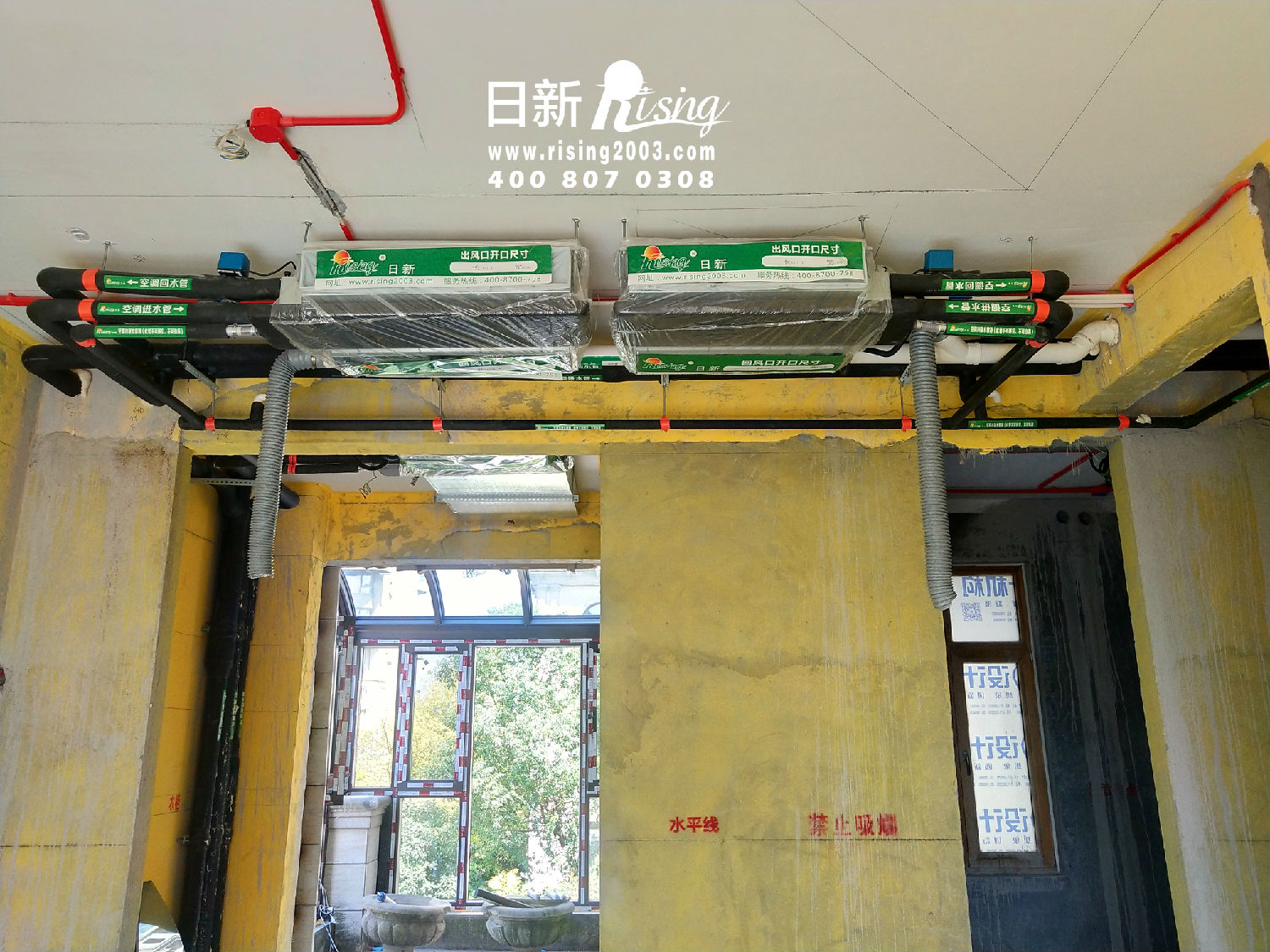 風(fēng)冷熱泵系統(tǒng)：金隅觀瀾時(shí)代云邸項(xiàng)目空調(diào)階段