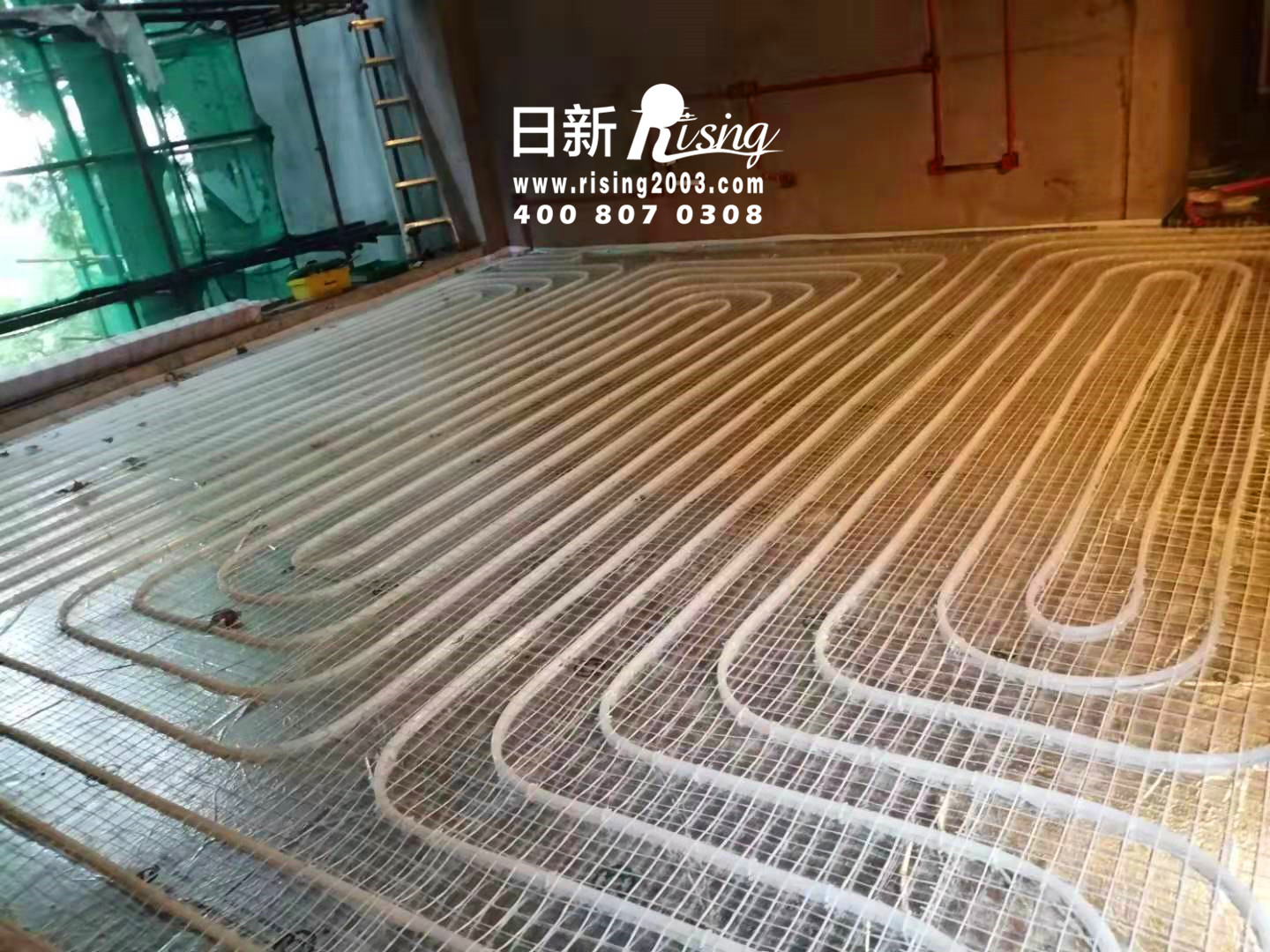 地源熱泵項目地暖階段