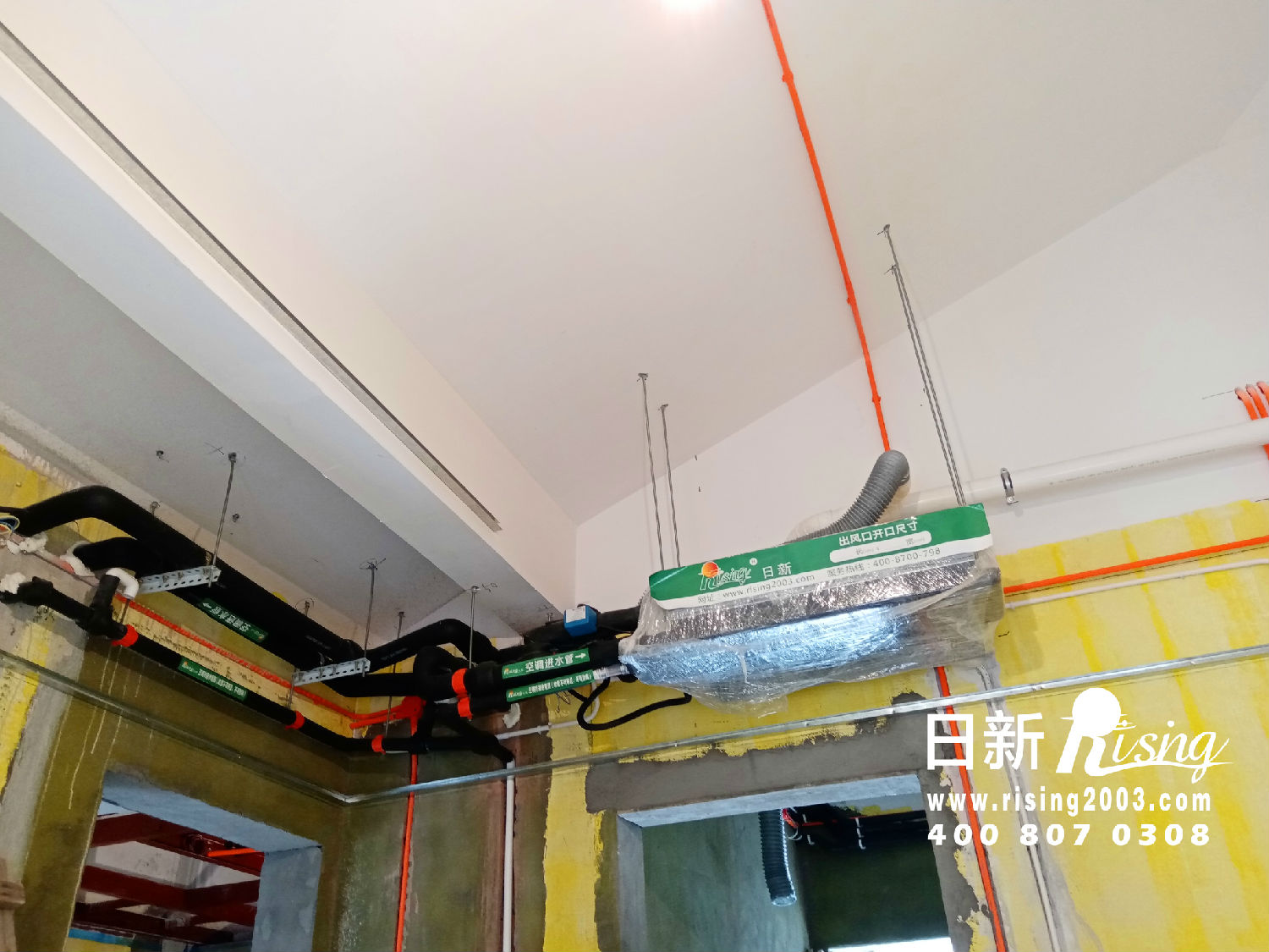 湖州太湖天璽別墅地源熱泵系統(tǒng)空調(diào)安裝階段