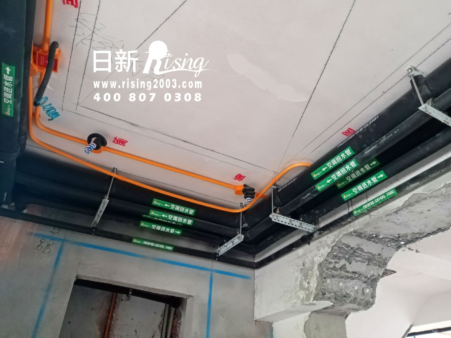 西溪山莊泊恩郡別墅地源熱泵系統(tǒng)管道
