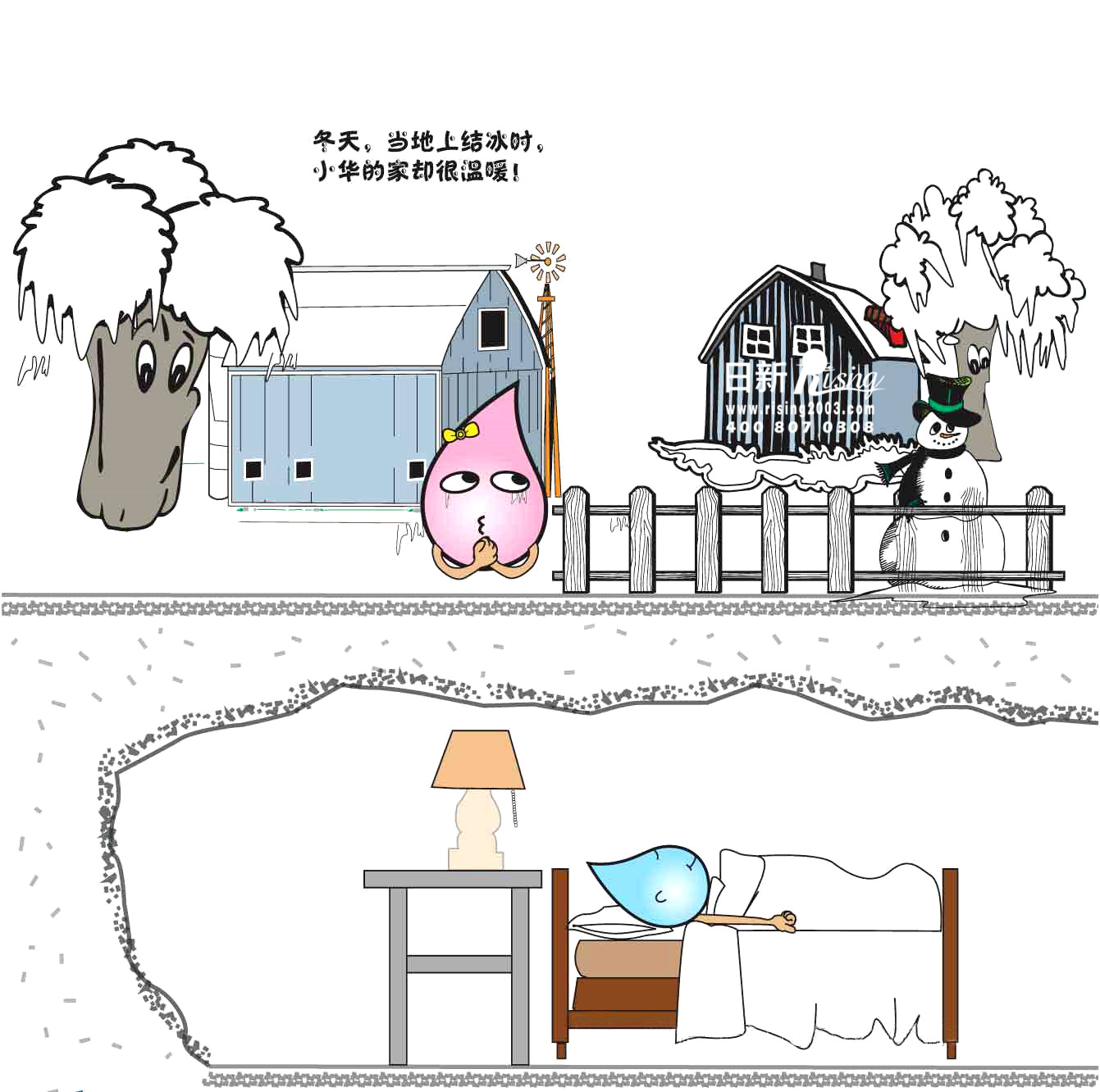 一組漫畫解析地源熱泵原理，讓你們1分鐘成為系統(tǒng)專家【日新環(huán)境】