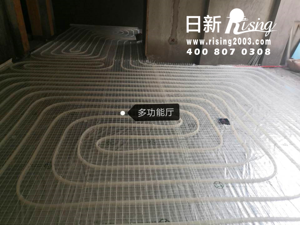 玉環(huán)香格里拉地源熱泵系統(tǒng)地暖階段