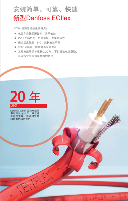 丹佛斯電地暖質(zhì)保20年