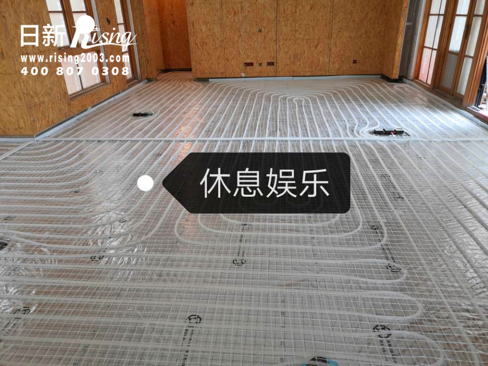 日新環(huán)境地源熱泵項目地暖階段