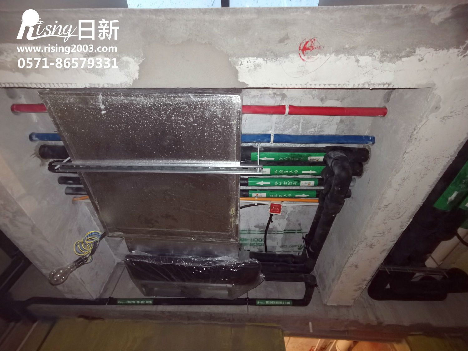 紫玉福邸風(fēng)冷熱泵系統(tǒng)案例空調(diào)階段【日新環(huán)境】