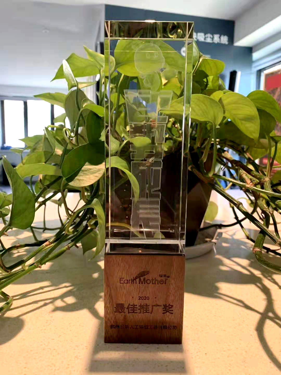 2020年日新環(huán)境榮獲綠羽地暖保溫板頒發(fā)“最佳推廣獎(jiǎng)”