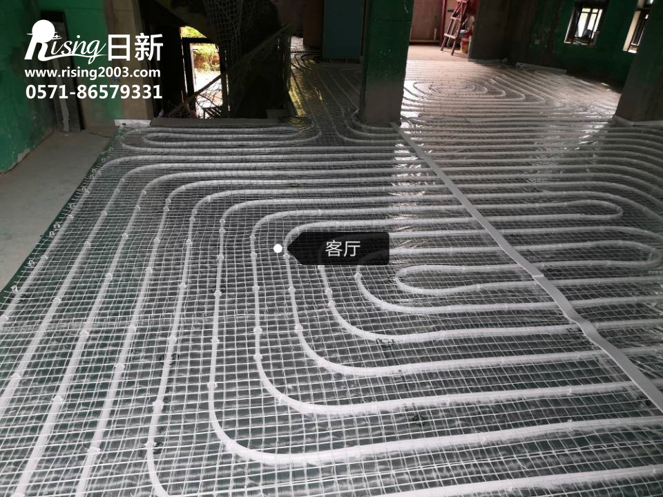 舟山別墅丹佛斯地暖施工現(xiàn)場(chǎng)【日新環(huán)境】