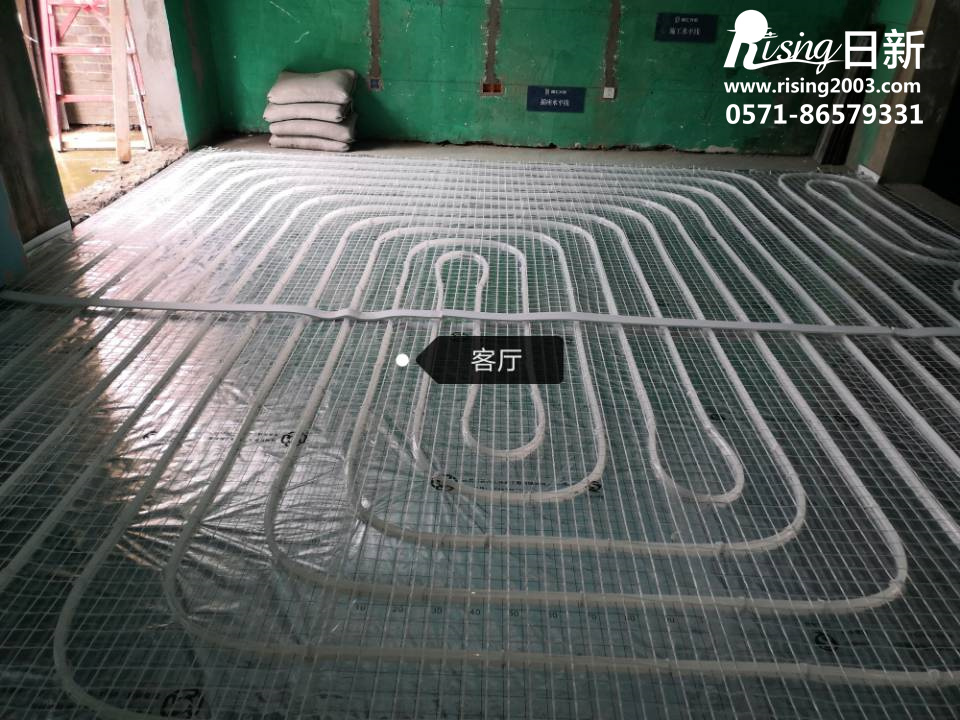 舟山別墅丹佛斯地暖施工現(xiàn)場(chǎng)【日新環(huán)境】