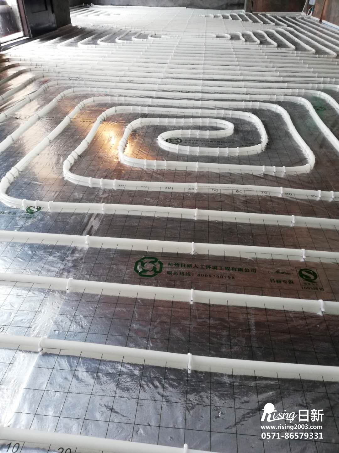 樓家塔村自建房風(fēng)冷熱泵項(xiàng)目地暖階段