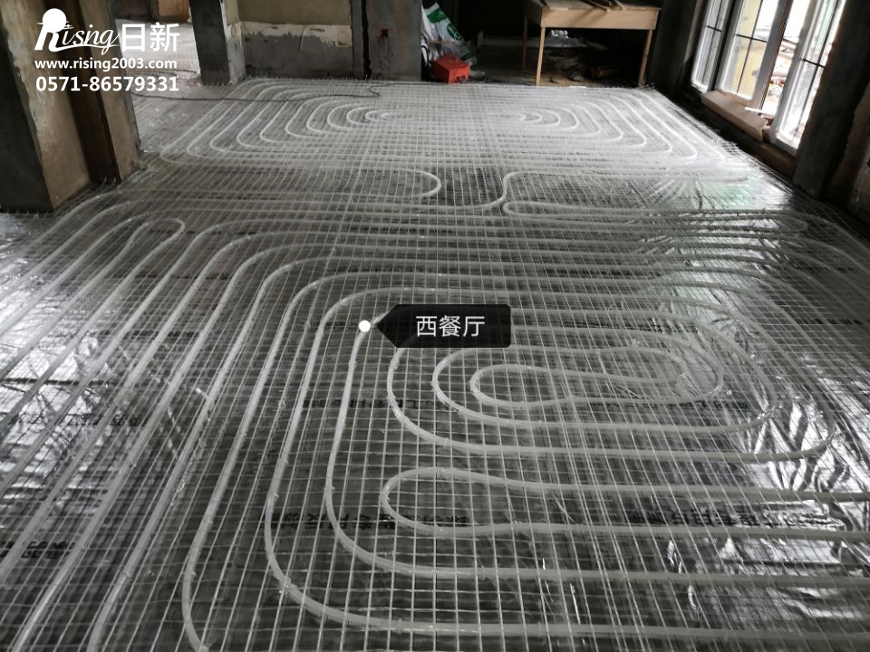 海寧百合新城項(xiàng)目地暖施工現(xiàn)場(chǎng)【日新環(huán)境】