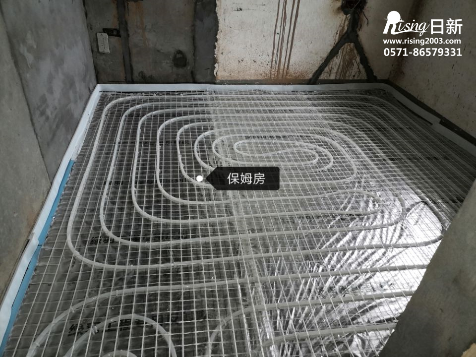 海寧百合新城項(xiàng)目地暖施工現(xiàn)場(chǎng)【日新環(huán)境】
