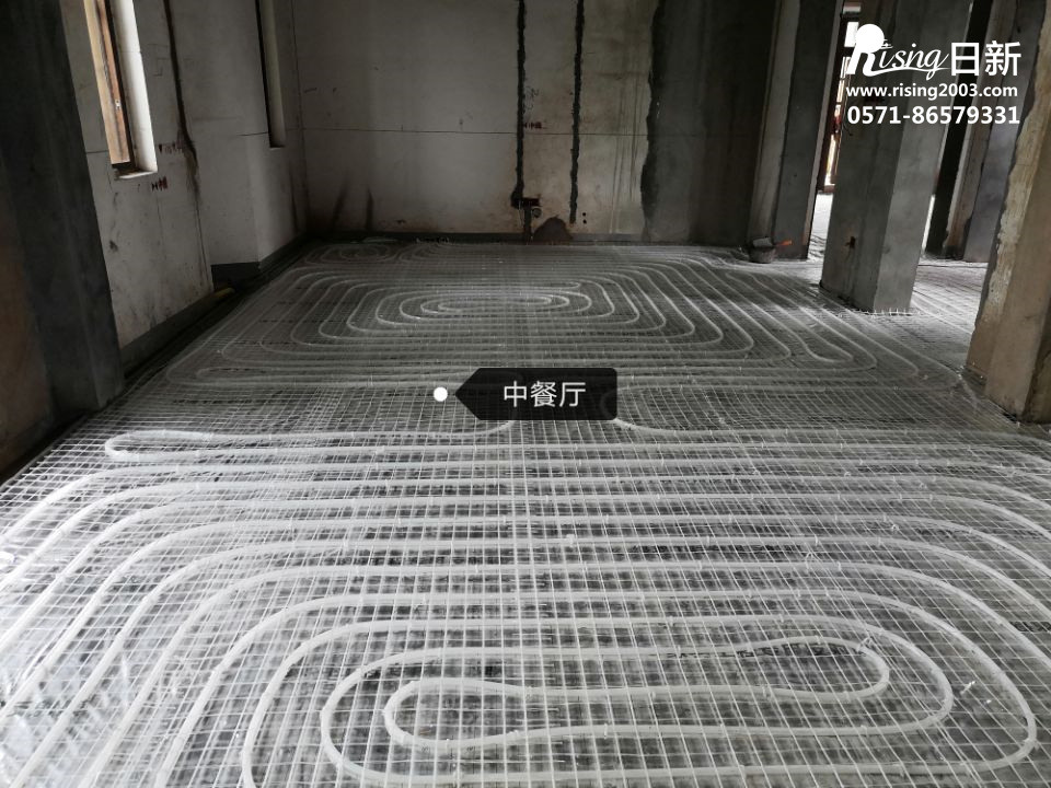海寧百合新城項(xiàng)目地暖施工現(xiàn)場(chǎng)【日新環(huán)境】