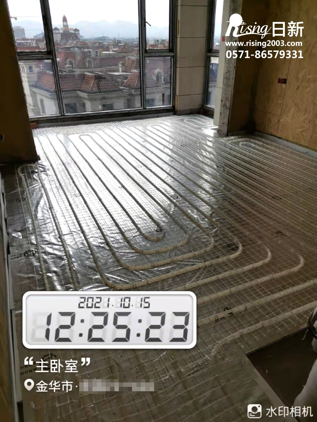 金華保集莊園風(fēng)冷熱泵系統(tǒng)項(xiàng)目地暖階段【日新環(huán)境】