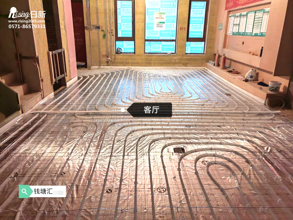 錢塘匯風(fēng)冷熱泵系統(tǒng)項(xiàng)目地暖階段【日新環(huán)境】