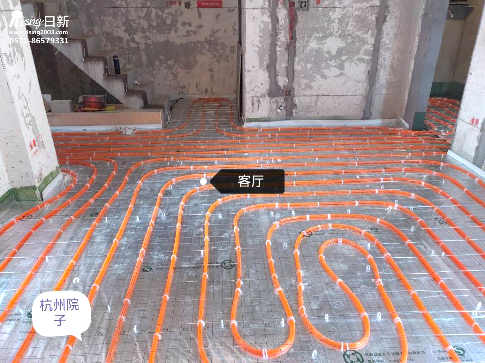 泰禾杭州院子風(fēng)冷熱泵系統(tǒng)項目地暖階段【日新環(huán)境】