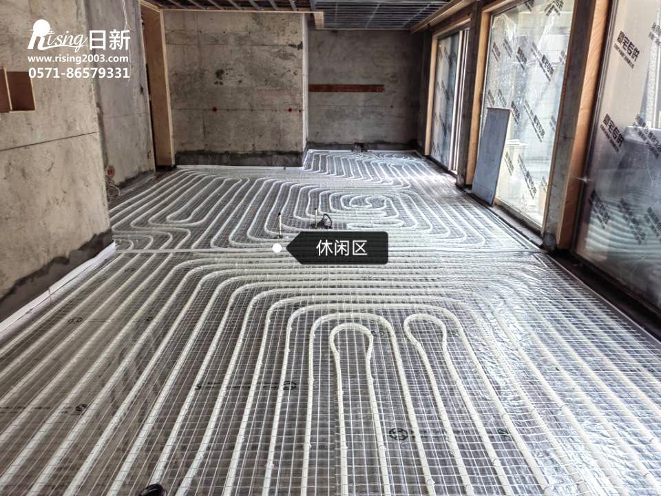 九溪玫瑰園別墅地源熱泵地暖安裝階段【日新環(huán)境】