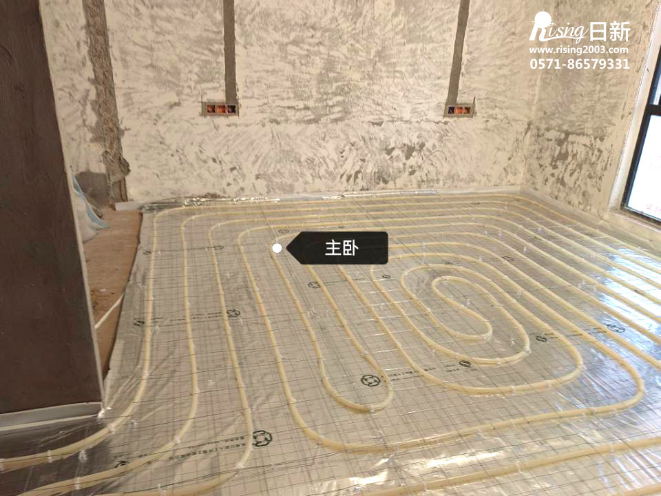 西溪公館風冷熱泵系統(tǒng)地暖安裝階段【日新環(huán)境】