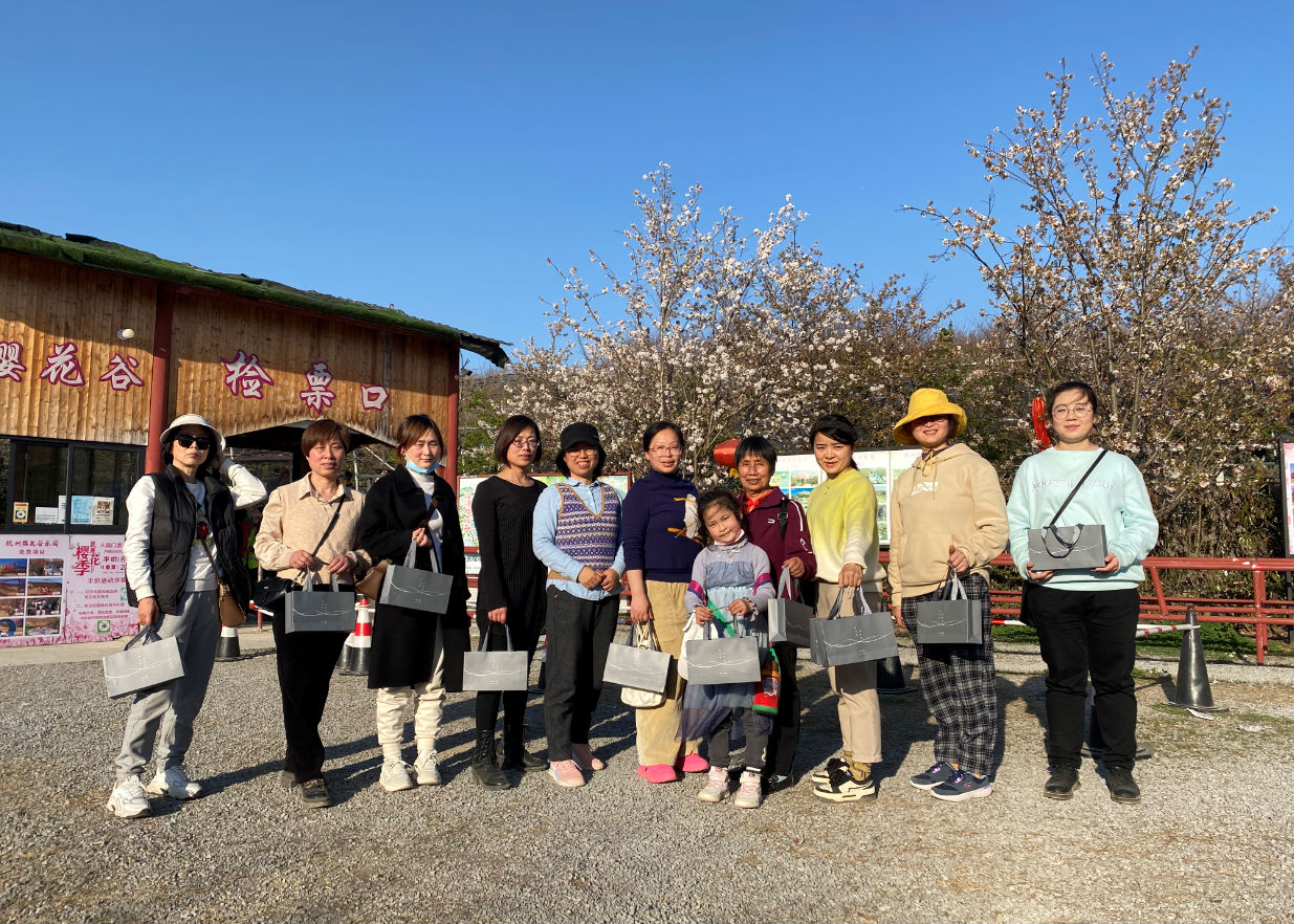 櫻花谷之約！日新環(huán)境“三八”婦女節(jié)好精彩