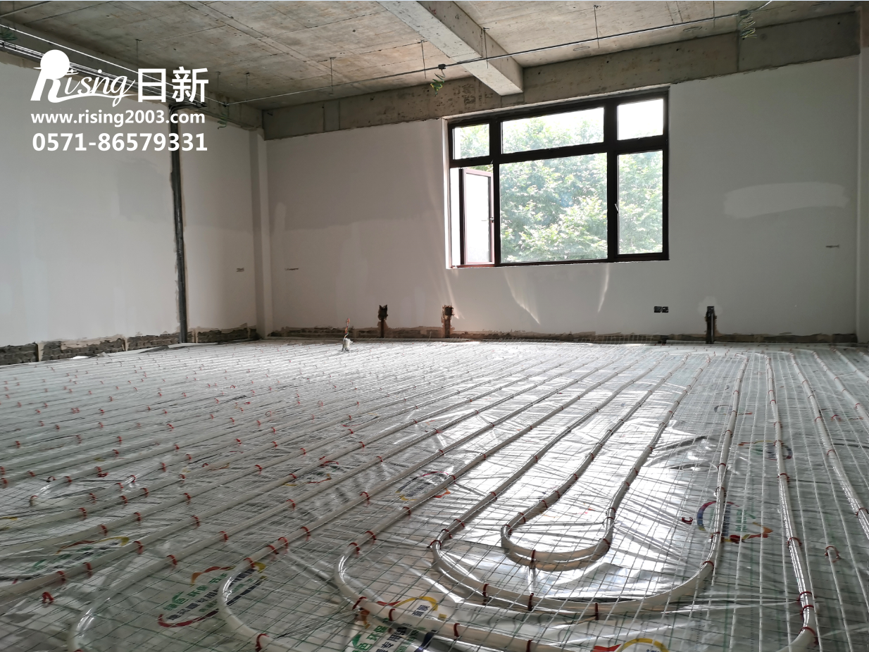建德大洋生物辦公樓地源熱泵項(xiàng)目地暖階段【日新環(huán)境】