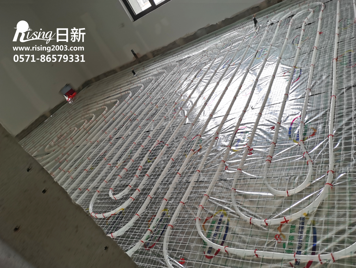 建德大洋生物辦公樓地源熱泵項(xiàng)目地暖階段【日新環(huán)境】