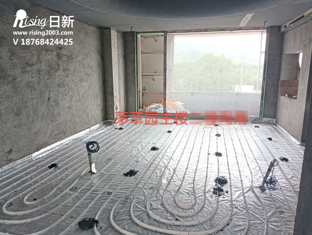 茅草園風(fēng)冷熱泵系統(tǒng)項目地暖階段【日新環(huán)境】