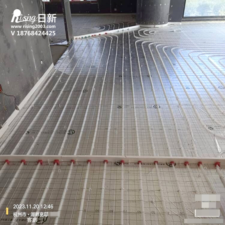 湖畔寬邸風(fēng)冷熱泵系統(tǒng)項(xiàng)目地暖階段【日新環(huán)境】