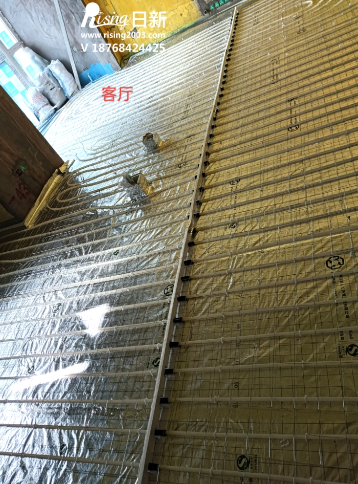 港灣家園地暖項(xiàng)目施工現(xiàn)場(chǎng)【日新環(huán)境】