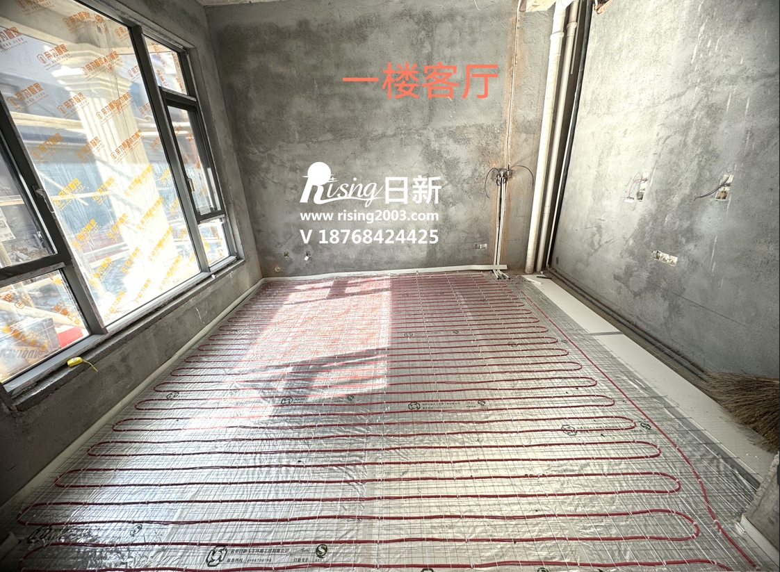 景瑞原墅別墅地源熱泵項(xiàng)目地暖階段