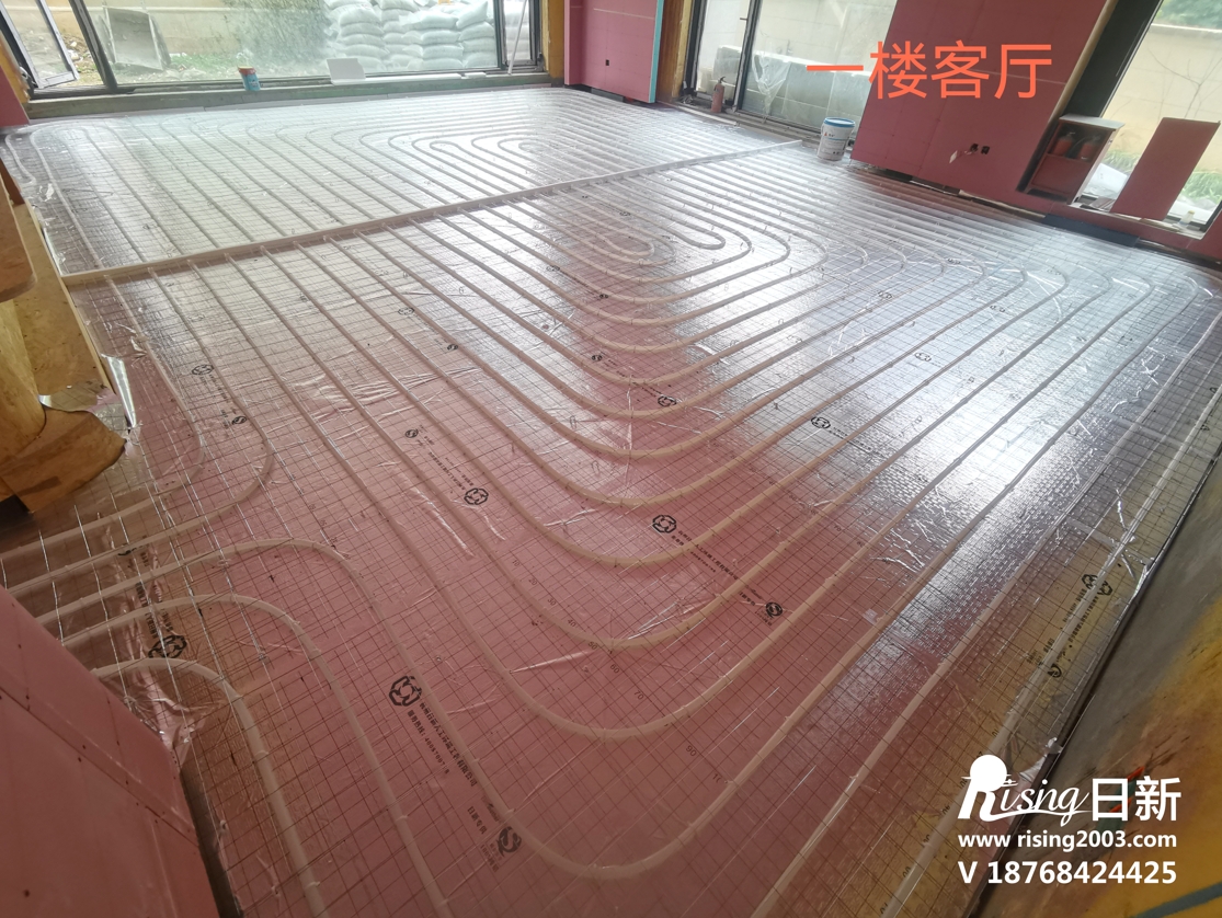 景瑞原墅別墅地源熱泵項(xiàng)目地暖階段