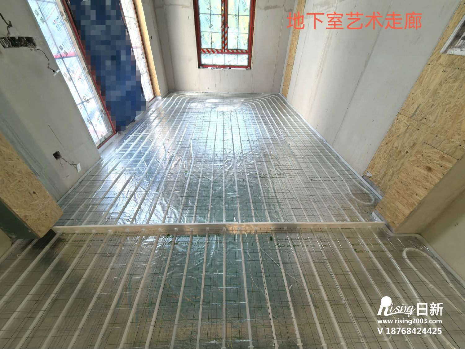 九溪玫瑰園別墅風(fēng)冷熱泵系統(tǒng)項(xiàng)目地暖階段